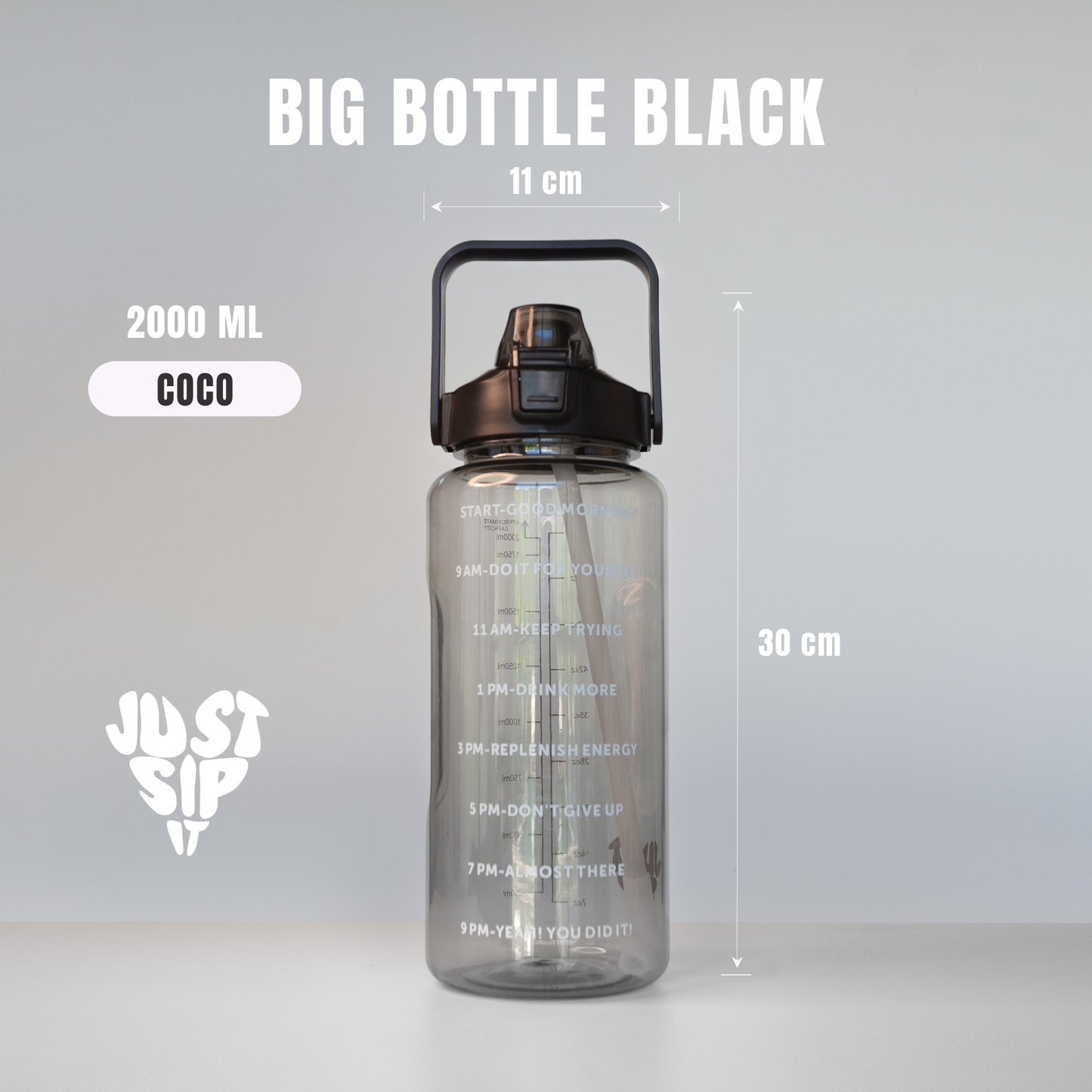 2000ml BOTTLE - BLACK